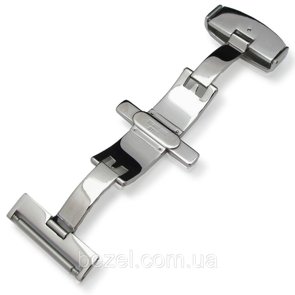 18mm Stainless Steel Double Deployment Buckle / Clasp