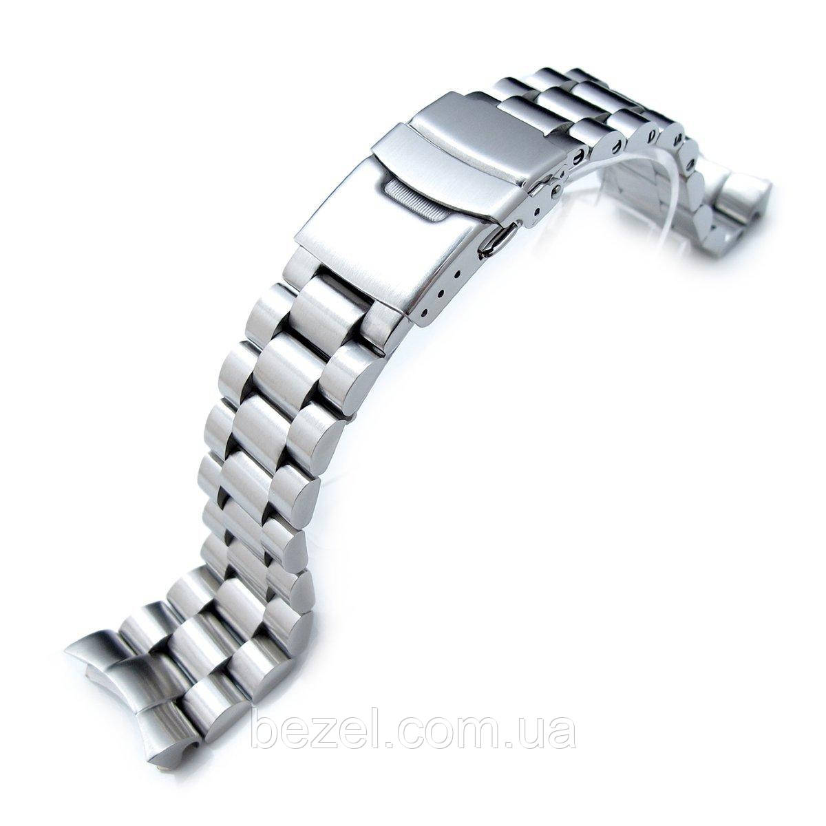 22mm Endmill watch band for SEIKO Diver SKX007, Brushed Solid Stainless Steel
