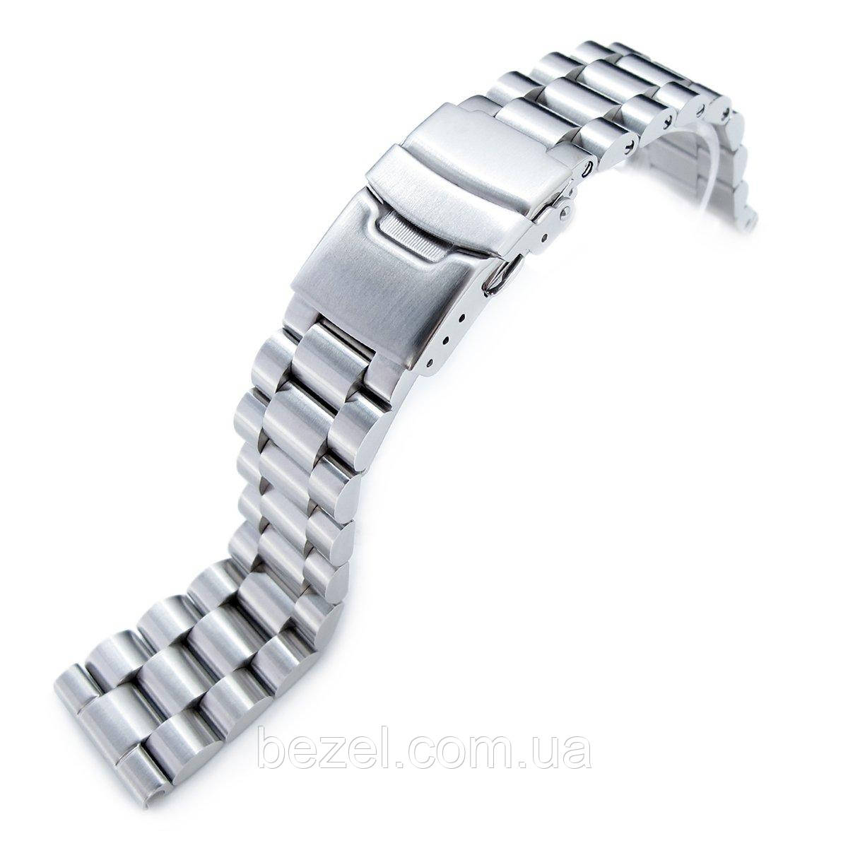 22mm Solid 316L Stainless Steel Endmill Metal Watch Bracelet, Straight End