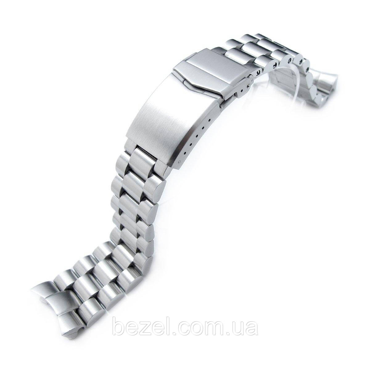 22mm Solid 316L Stainless Steel Endmill Watch Bracelet for SEIKO Diver SKX007/009/011, V-Clasp Button Double