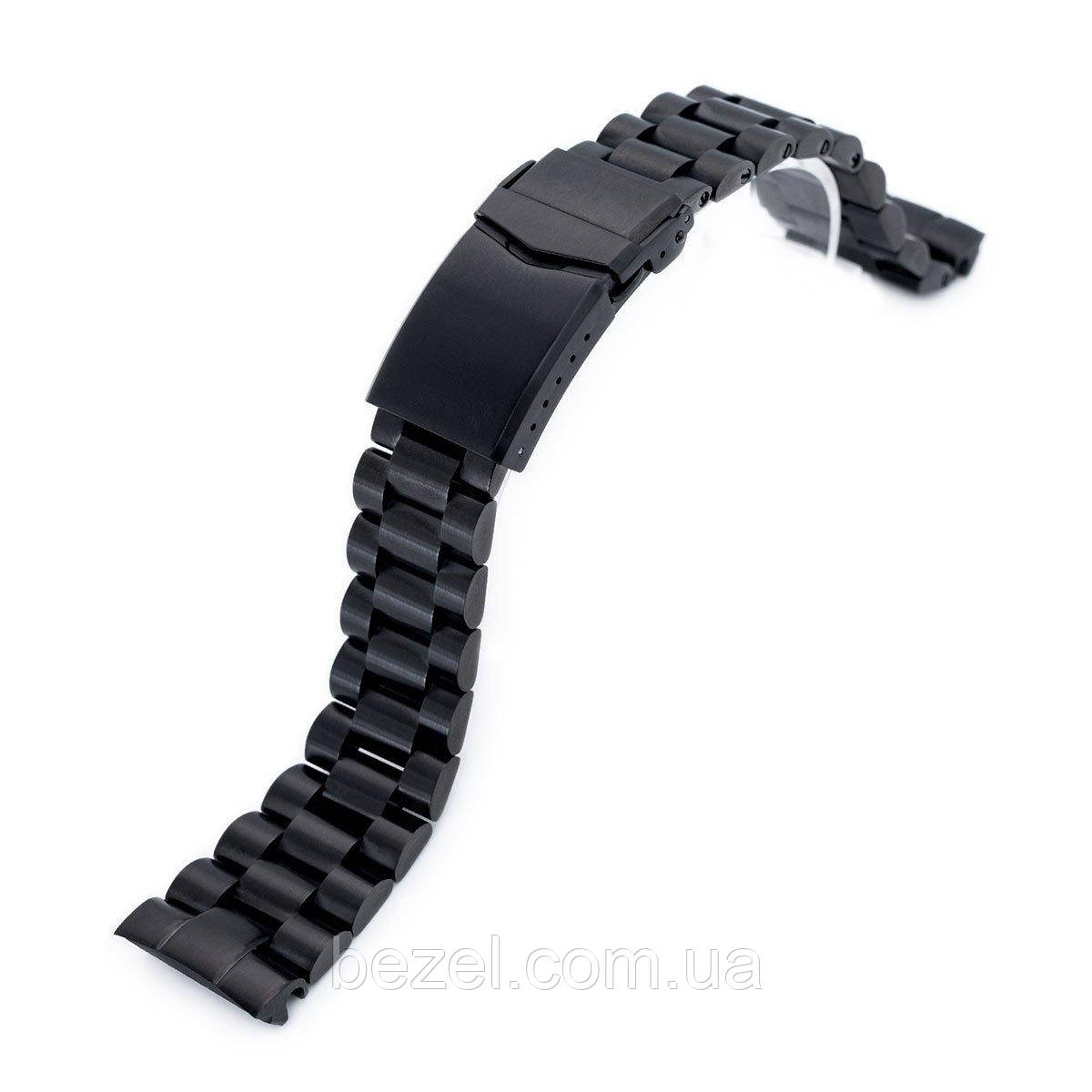 22mm Endmill 316L Stainless Steel Watch Bracelet for Seiko New Turtles SRPC49K1, V-Clasp PVD Black, фото 1