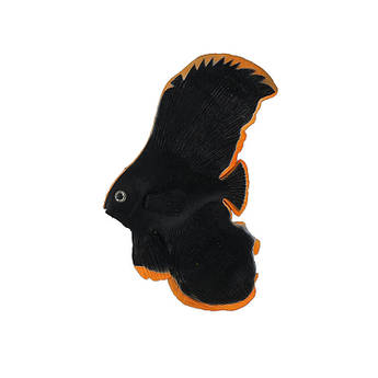 Декор для акваріума люмінесцентна рибка Platax pinnatus black 7,0 см