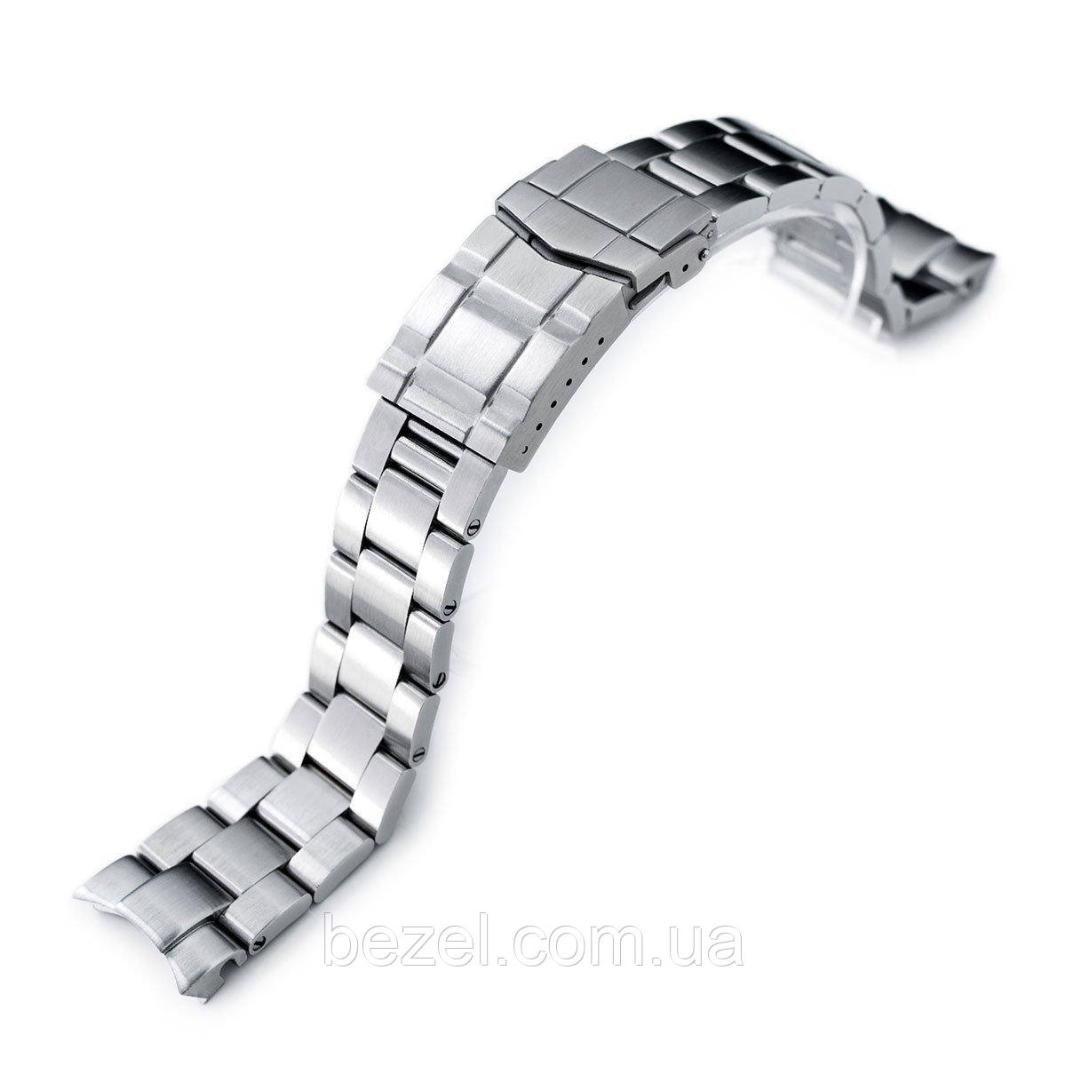 20mm Super 3D Oyster watch band for Seiko Alpinist SARB017, Brushed, Solid Submariner Clasp