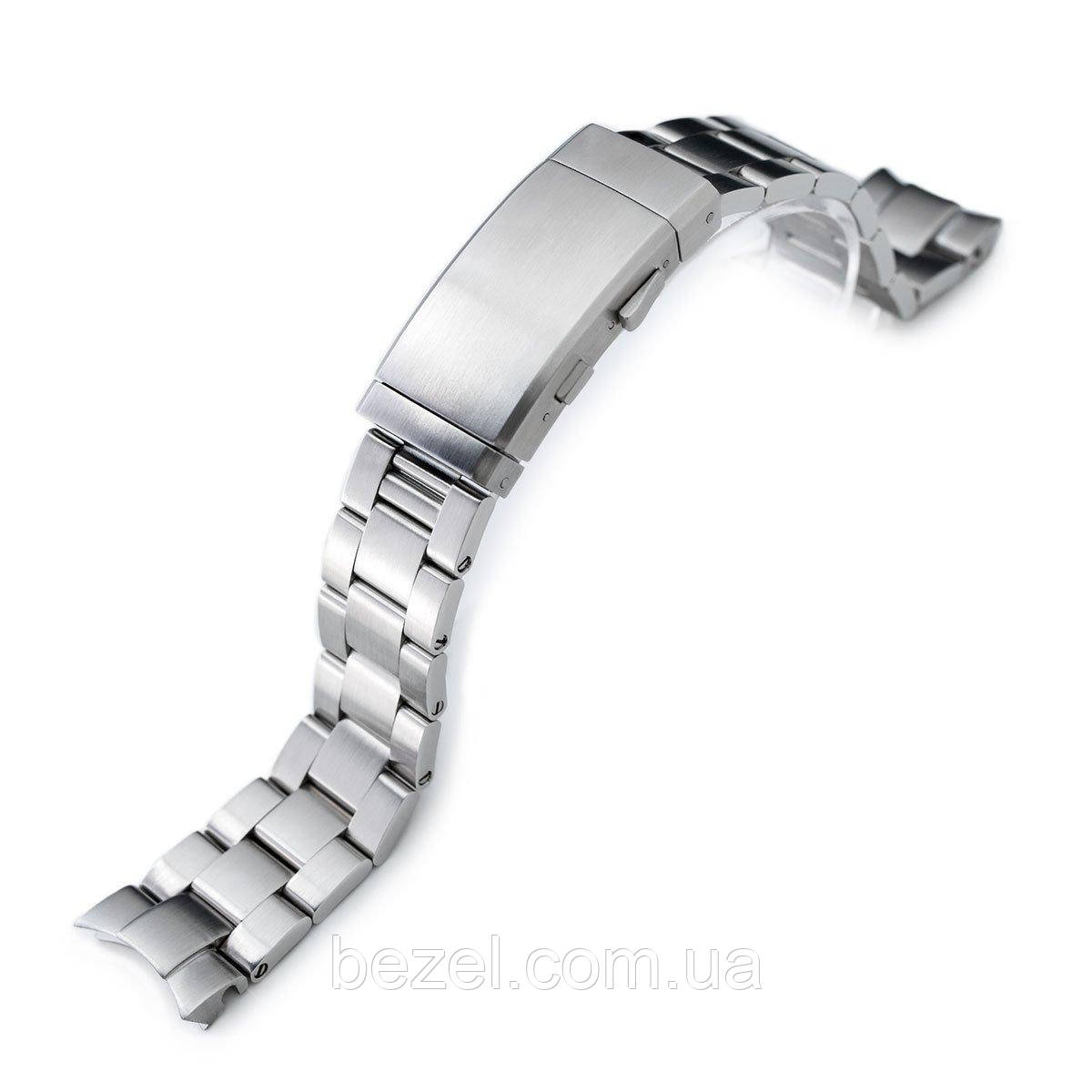 20mm Super 3D Oyster watch band for Seiko Alpinist SARB017, Brushed, Wetsuit Ratchet Buckle, фото 1
