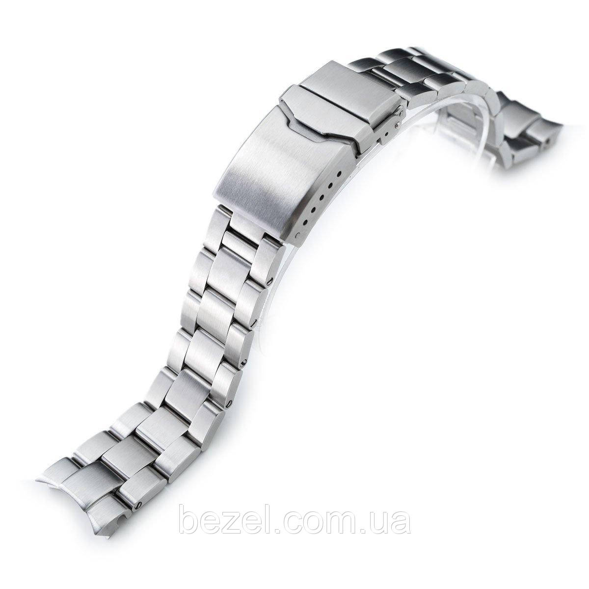 20mm Super 3D Oyster watch band for Seiko Alpinist SARB017, Brushed, Button Chamfer