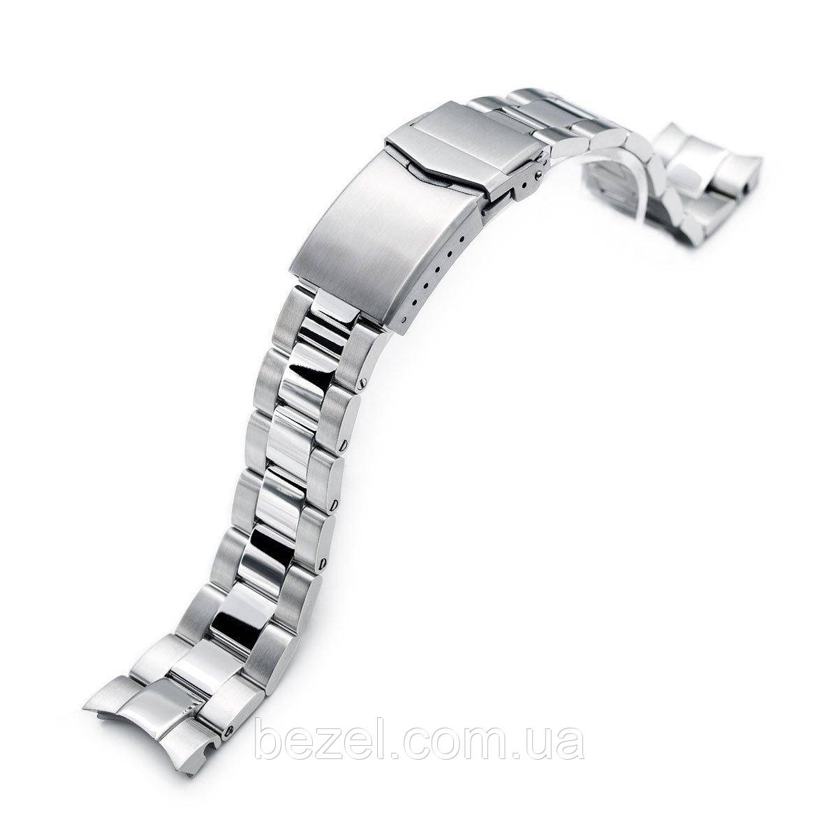 20mm Super 3D Oyster watch band for Seiko Alpinist SARB017, V-Clasp Brushed & Polished, фото 1