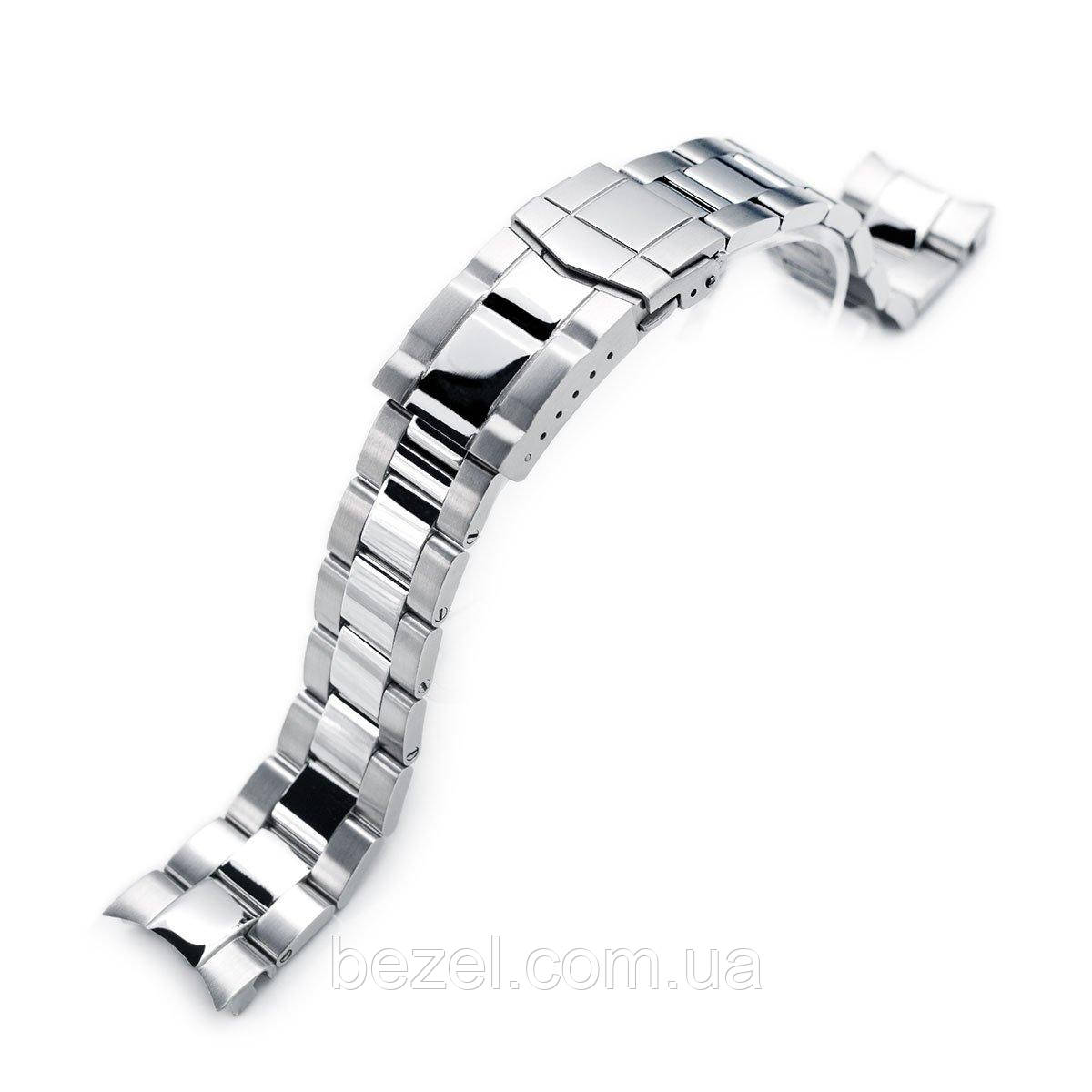 20mm Super 3D Oyster watch band for Seiko Alpinist SARB017, Brushed & Polished Submariner Clasp