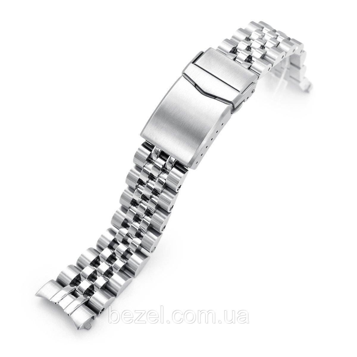 20mm ANGUS Jubilee 316L Stainless Steel Watch Bracelet for Seiko Cocktail SSA345, V-Clasp, фото 1