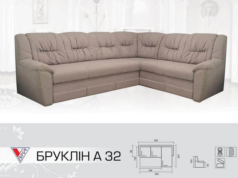Кутовий диван Бруклін А 32