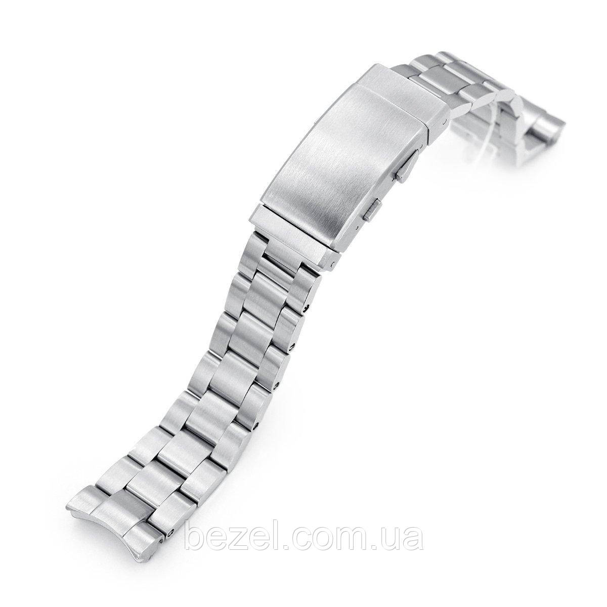 20mm Super 3D Oyster 316L Stainless Steel Watch Bracelet for Seiko Mini Turtles SRPC35, Wetsuit Ratchet