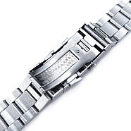 20mm Super Oyster watch band for Seiko MM300 Prospex Marinemaster SBDX001 SBDX017, Brushed, Wetsuit Ratchet, фото 7