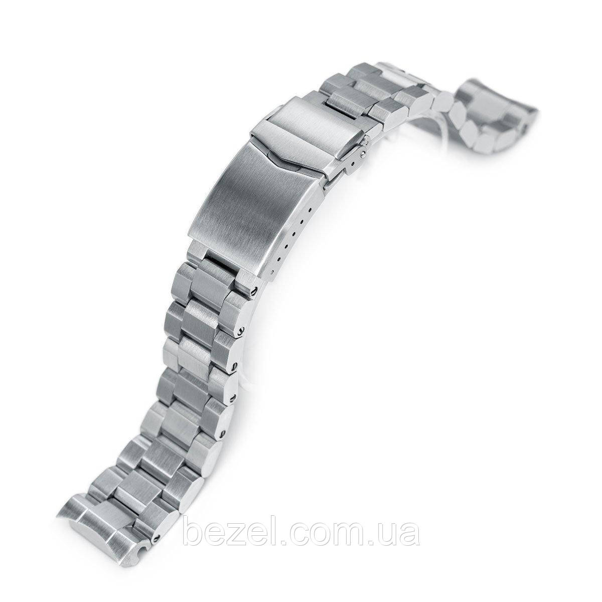 20mm Hexad Oyster 316L Stainless Steel Watch Band for Seiko MM300 Prospex Marinemaster SBDX001, V-Clasp Button