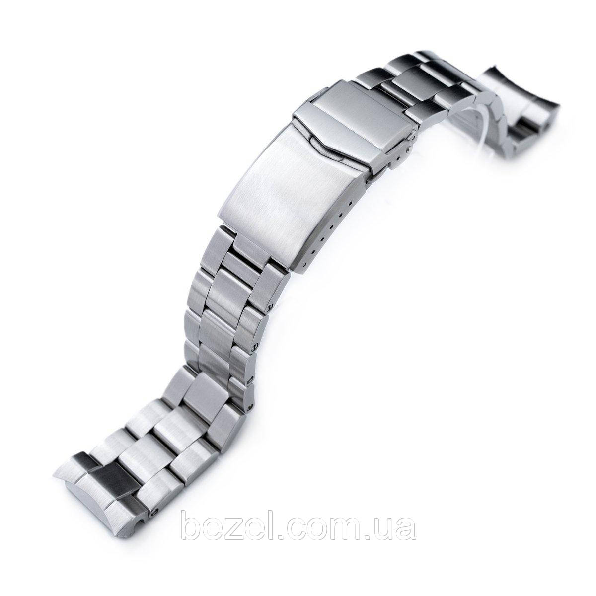20mm Super Oyster watch band for Seiko MM300 Prospex Marinemaster SBDX001 SBDX017, Brushed, V-Clasp Button