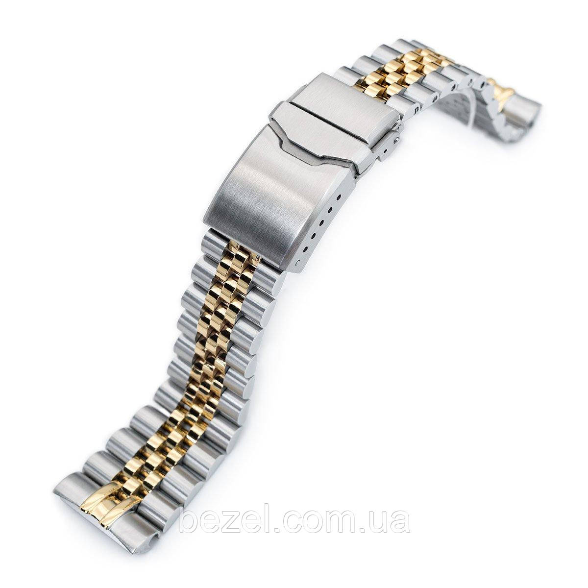 22mm Super 3D Jubilee 316L Stainless Steel Watch Bracelet for Seiko New Turtles SRP775, Button Chamfer Clasp