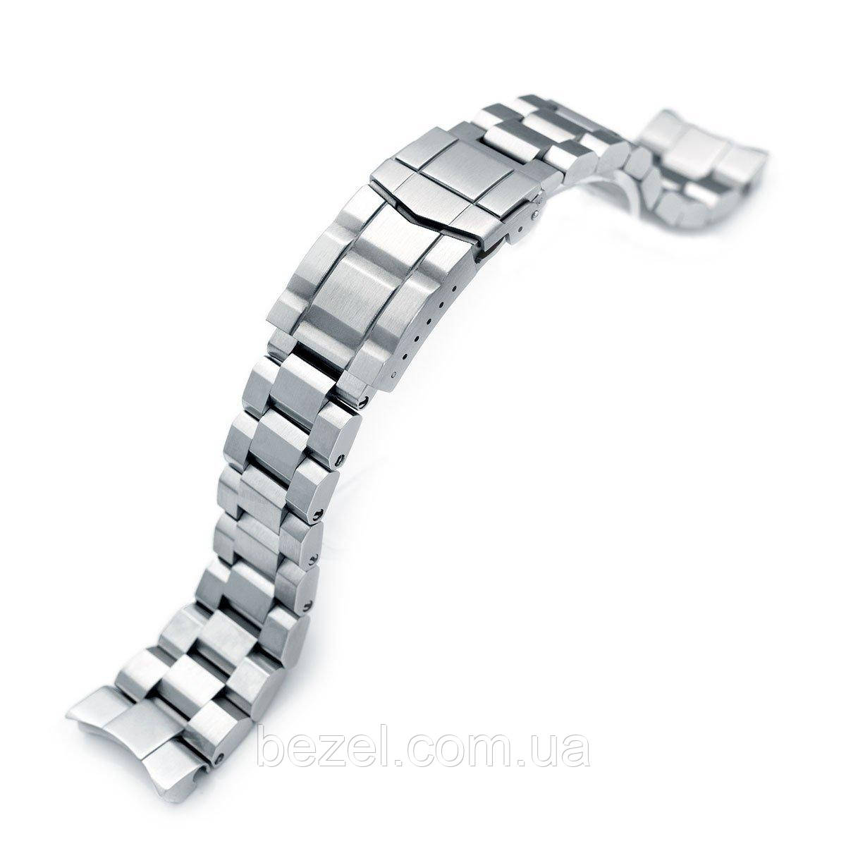 22mm Hexad Oyster 316L Stainless Steel Watch Band for Seiko Samurai SRPB51, Submariner Diver Clasp