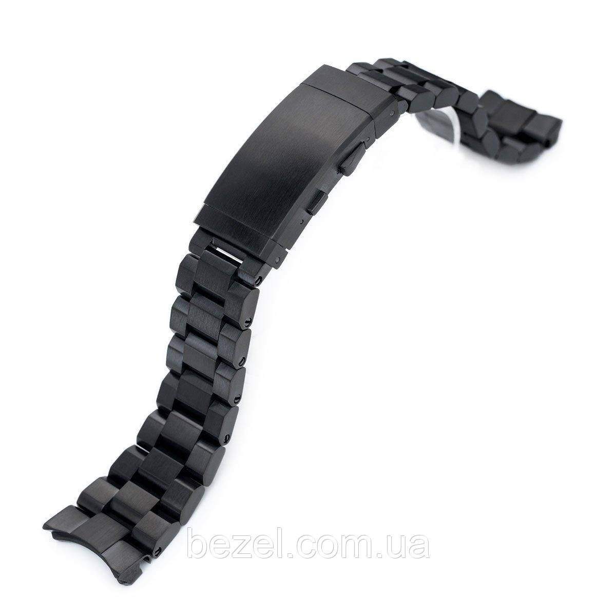 22mm Hexad Oyster 316L Stainless Steel Watch Band for Seiko Samurai SRPB51, SRPB55, Wetsuit Ratchet Buckle,