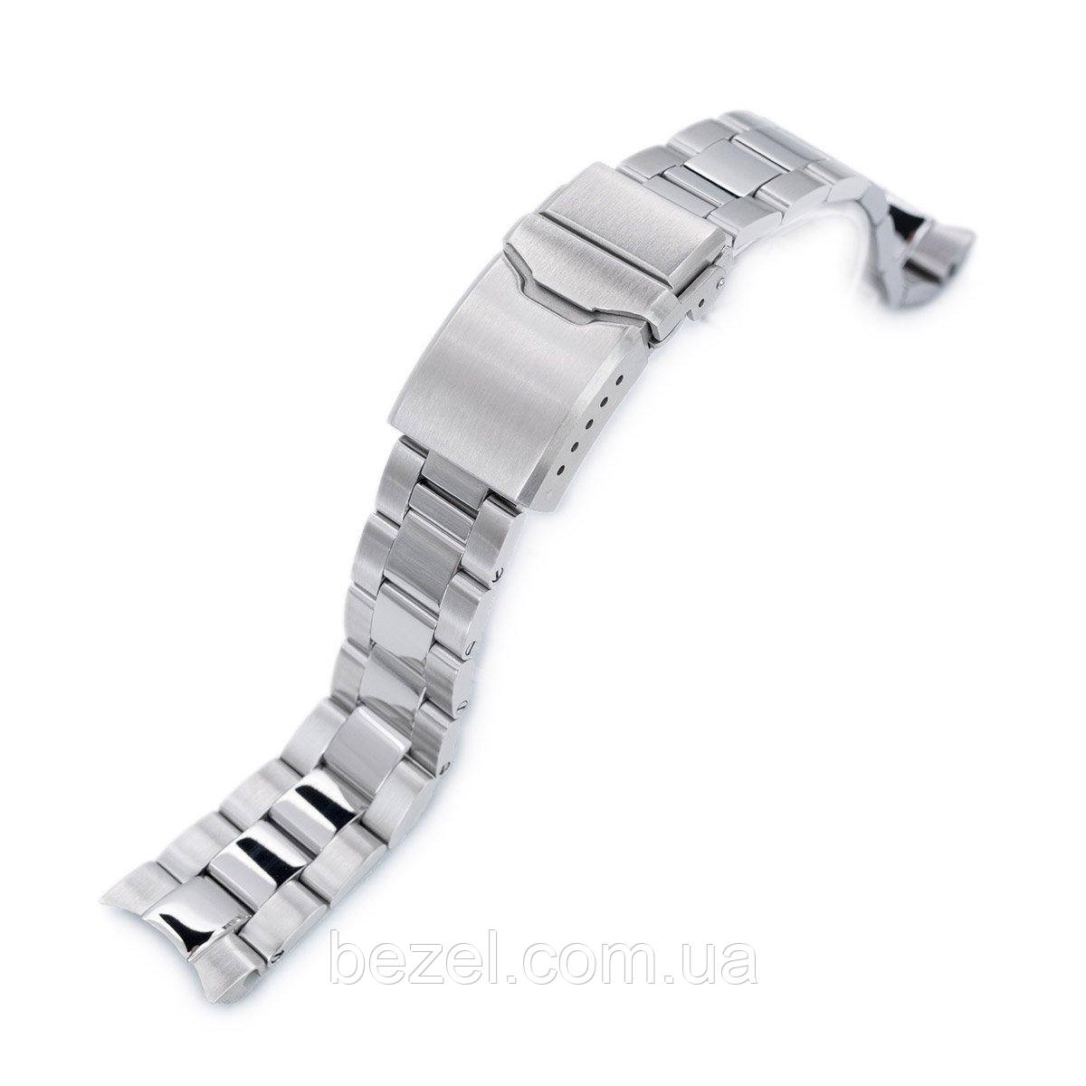 20mm Super 3D Oyster 316L Stainless Steel Watch Bracelet for Seiko Mechanical Automatic SARB033, Button