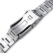 Reissue 22mm Retro Razor 316L Stainless Steel Bracelet for SEIKO Diver SKX007/009/011 Curved End, Button, фото 8