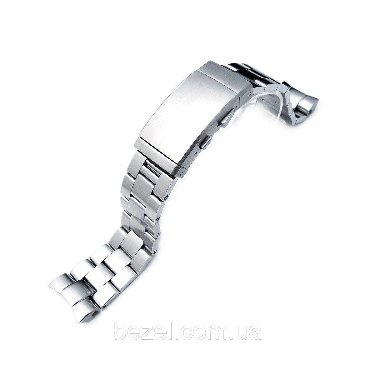 22mm Super Oyster Watch Bracelet for SEIKO SNZF17 Sea Urchin, Ratchet Buckle, Brushed