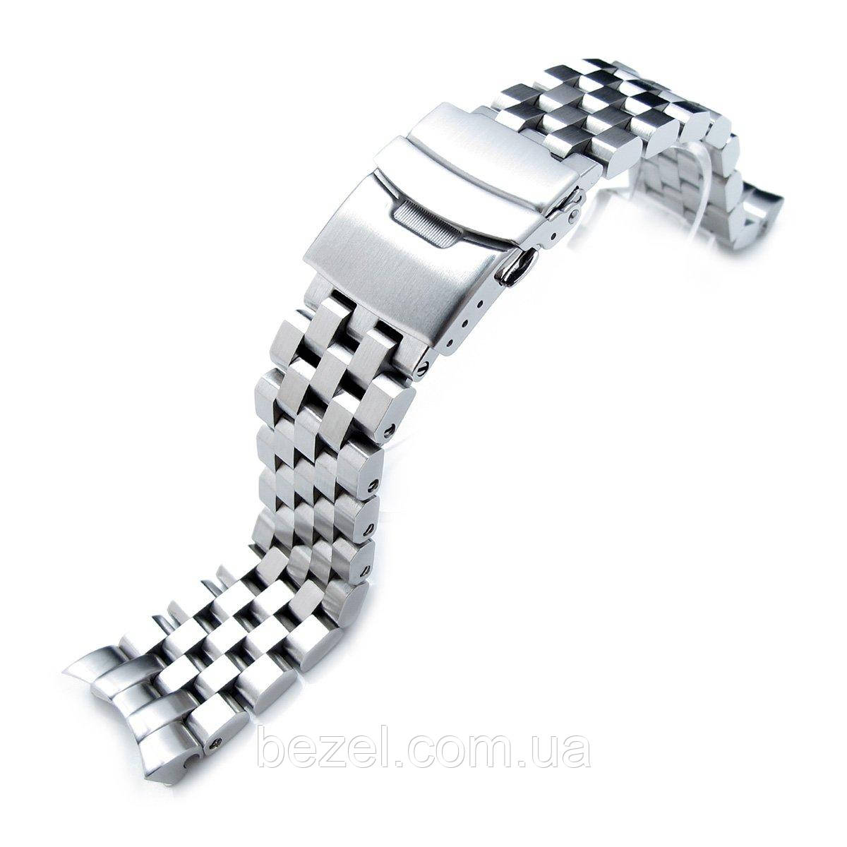 22mm SUPER Engineer Type II Stainless Steel Curved End Watch Band for SEIKO SKX007