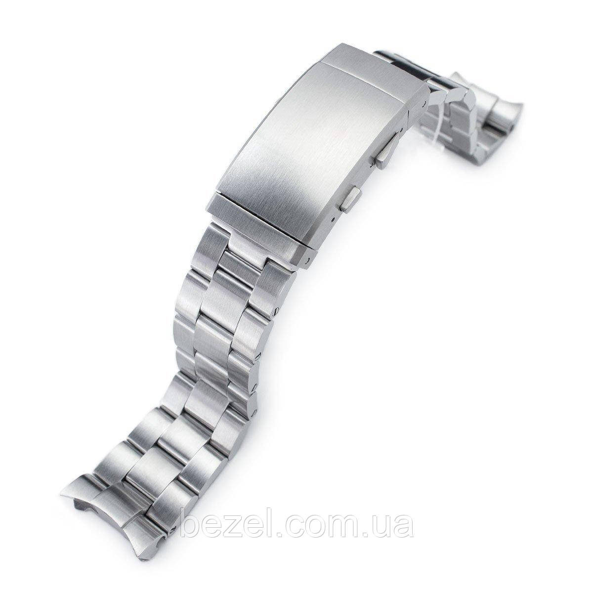 22mm Super 3D Oyster watch band for SEIKO Diver SKX007, Brushed, Wetsuit Clasp
