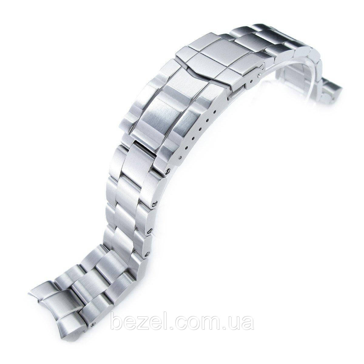 20mm Super Oyster Watch Bracelet for Seiko SKX013, Brushed 316L Stainless Steel, Sub-Clasp