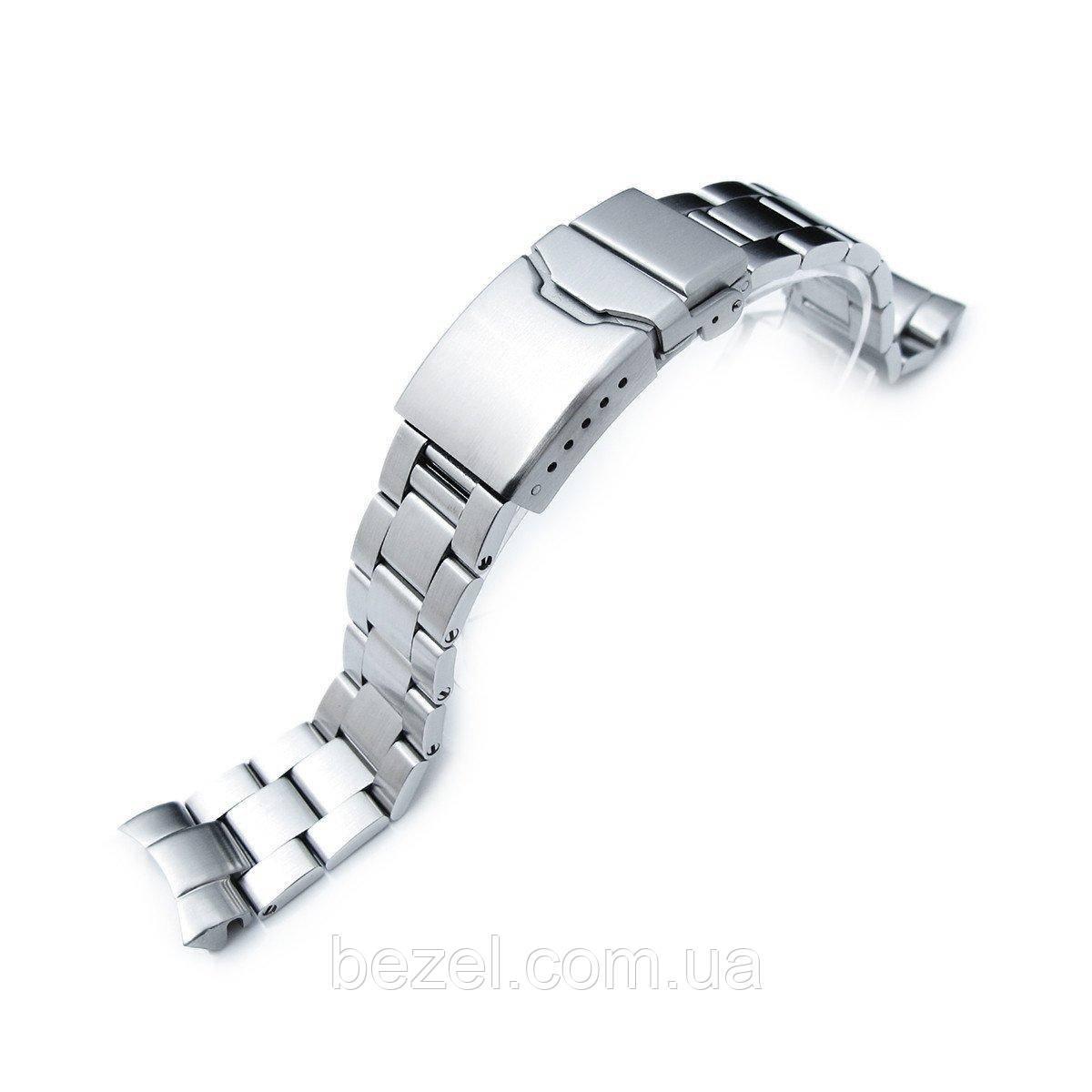 20mm Super Oyster Watch Bracelet for SEIKO Diver SKX023, Button Chamfer, Brushed