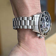 20mm Endmill Watch Bracelet for Seiko Solar Power SSC015, 316L SS Submariner Clasp, фото 2