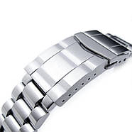 20mm Endmill Watch Bracelet for Seiko Solar Power SSC015, 316L SS Submariner Clasp, фото 4