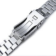 20mm Endmill Watch Bracelet for Seiko Solar Power SSC015, 316L SS Submariner Clasp, фото 7