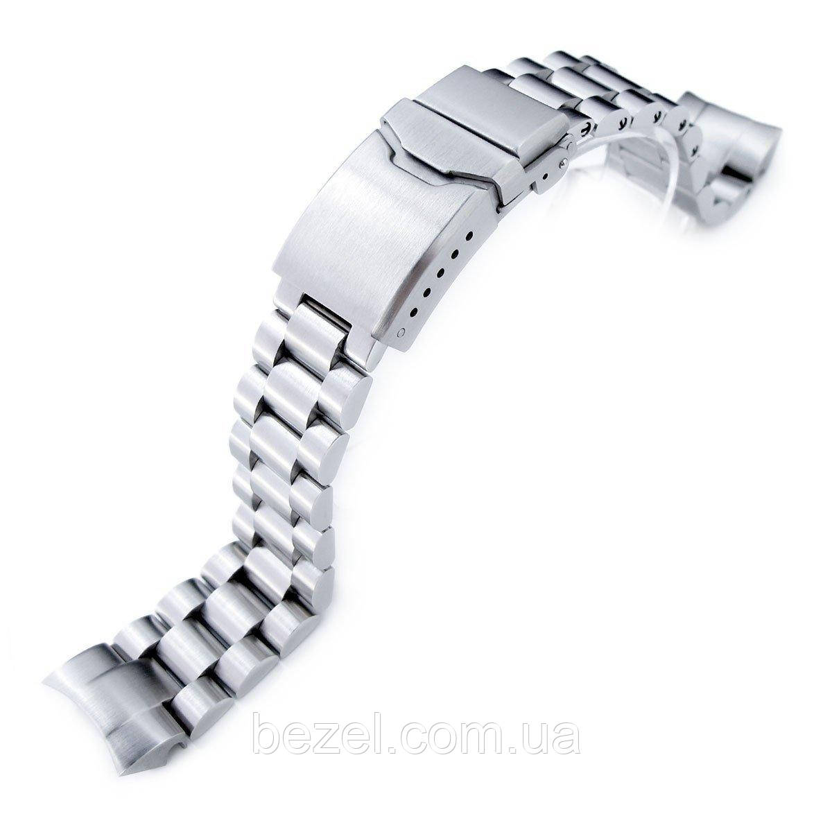 20mm Endmill Watch Bracelet for Seiko Solar Power SSC015, 316L SS Chamfer Diver Clasp