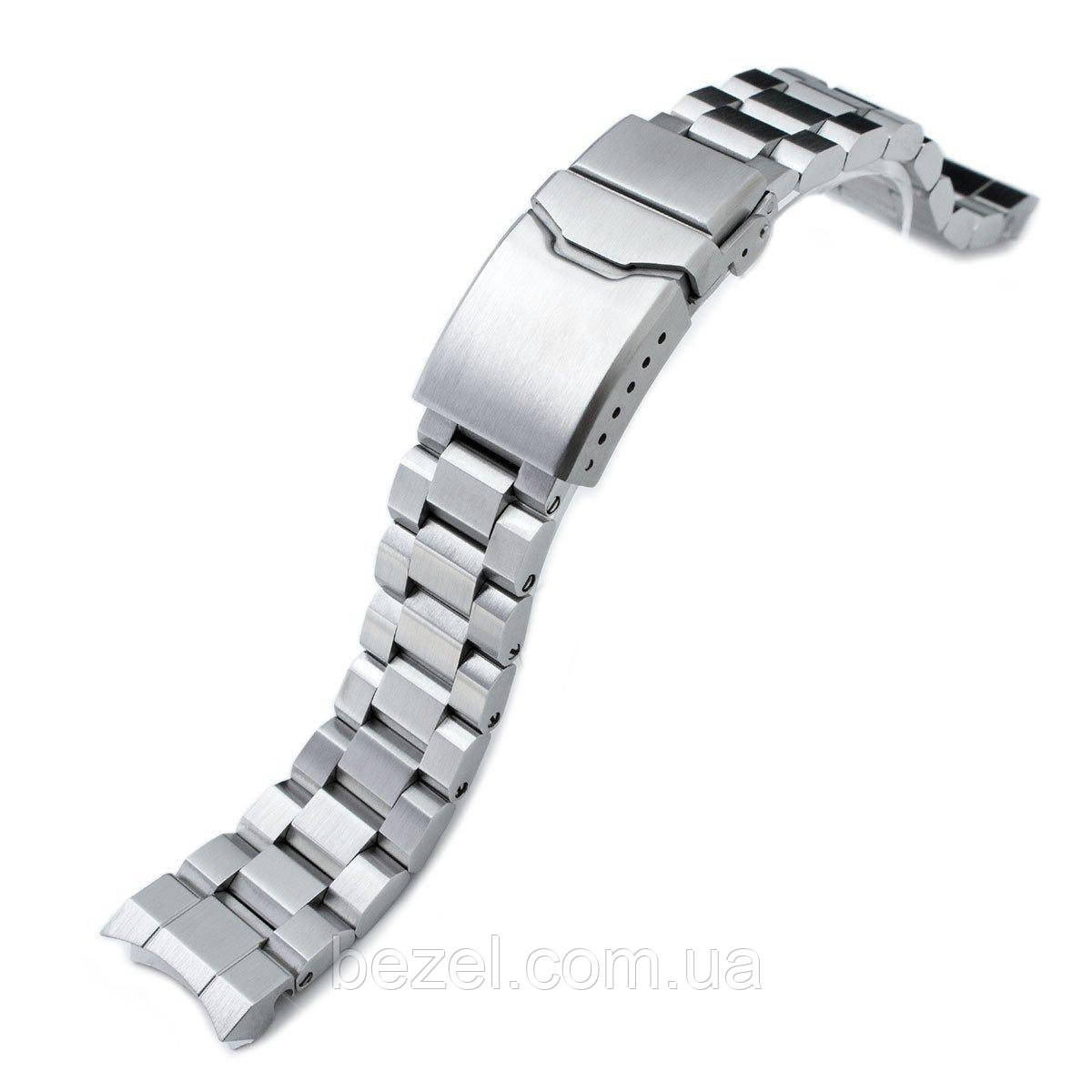 20mm Hexad Oyster 316L Stainless Steel Watch Band for Sumo SBDC001, Button Chamfer