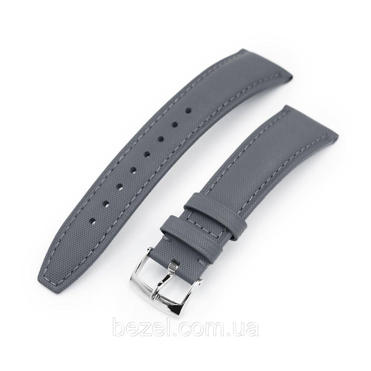 20mm or 22mm Military Grey Kevlar Finish Watch Strap, Polished, фото 1