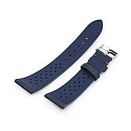 20mm or 22mm MiLTAT Rally Racing Dark Grey Nubuck Watch Strap, Brown Stitching, фото 3