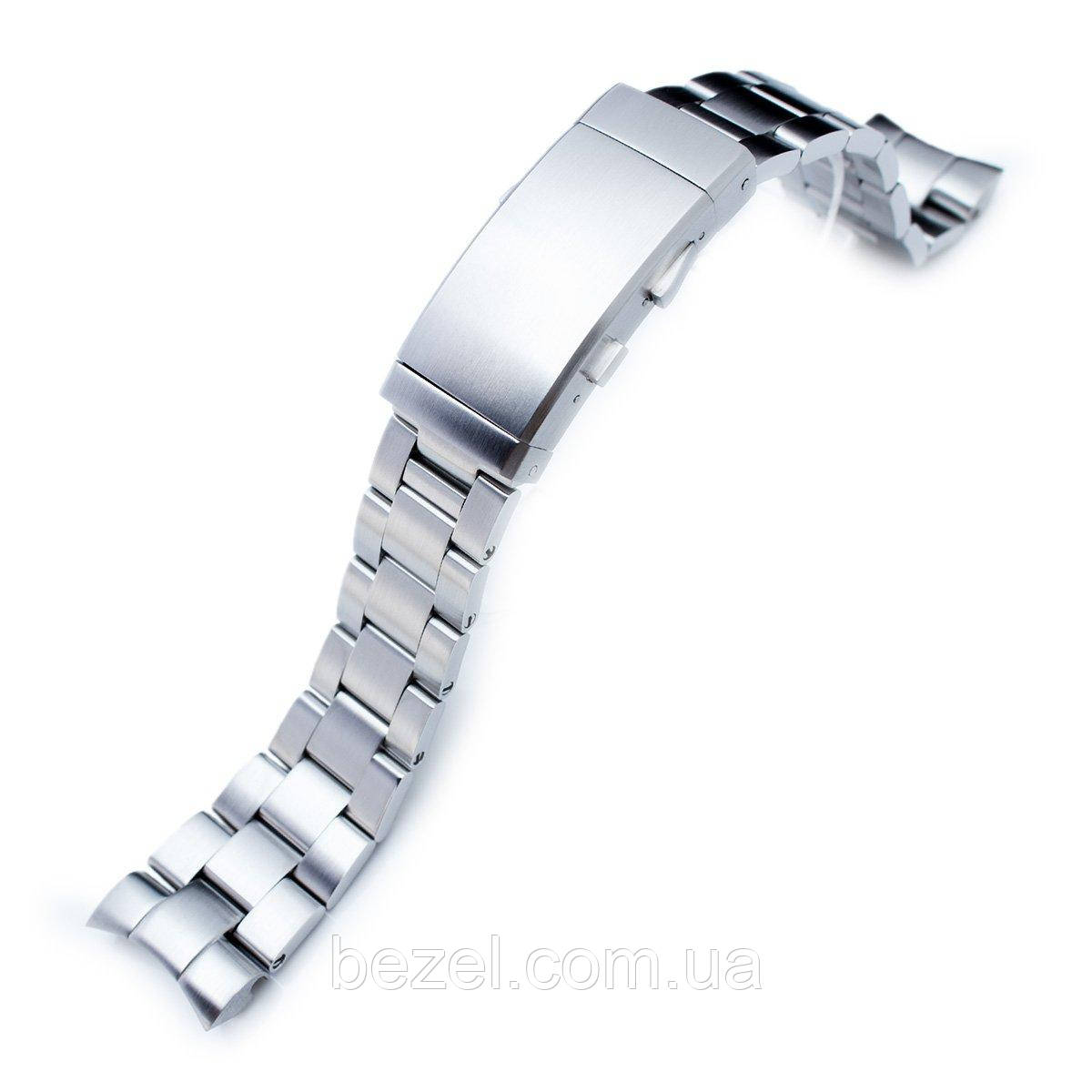 22mm Super Oyster 316L Stainless Steel Watch Band for Orient Mako II & Ray II, Wetsuit Ratchet Buckle