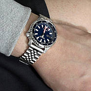 20mm Super Jubilee 316L Stainless Steel Watch Bracelet Straight End, V-Clasp Brushed, фото 3