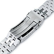 20mm ANGUS Jubilee 316L Stainless Steel Watch Bracelet for Seiko Cocktail SSA345, Submariner Clasp, фото 7