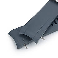 22mm Crafter Blue - Grey Rubber Curved Lug Watch Strap for Tudor Pelagos 25500TN, фото 4