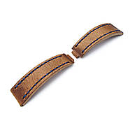 20mm MiLTAT RX Collection 'X' Watch Strap, Matte Pull Up Brown Leather, Navy Blue St. Tailor-made for Rolex, фото 2
