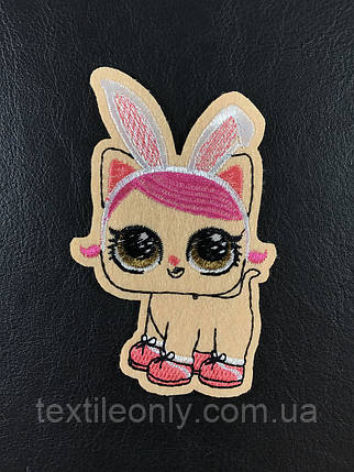 Нашивка Пітомець ЛОЛ Котик Hops Kit 66х93 мм  , фото 1