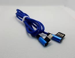 Кабель кутовий USB lightning, Синій