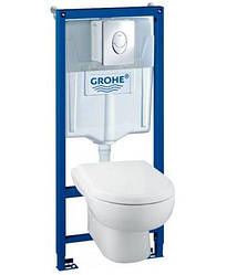 Інсталяція GROHE SOLIDO 4 в 1 PERFECT з унітазом і сидінням