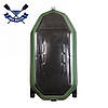 Надувний човен Bark B-280KNP тримісний гребний човен ПВХ Барк з транцем бризковідбійником і слань-книжкою, фото 3