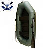 Надувний човен Grif G-240 двомісний гребний човен ПВХ Гріф з рейковим настилом і поворотними кочетами, фото 2