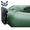 Надувний човен Kolibri K-280T двомісний гребний човен ПВХ Колібрі з кріпленнями під транец і слань-килимком, фото 3