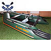Моторний надувний човен Kolibri КМ-260 двомісний човен під двигун ПВХ човен Колібрі без настилу, фото 6