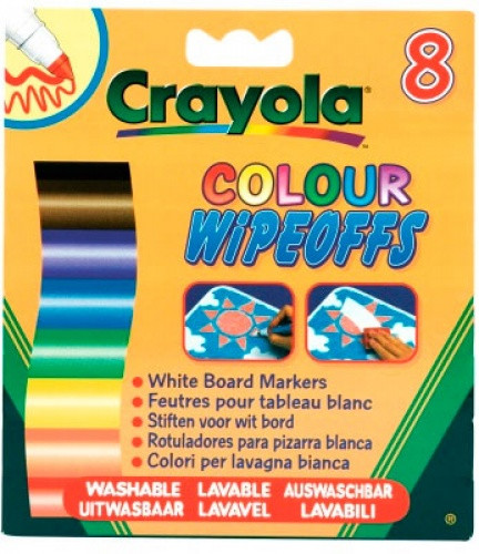 Фломастери на водній основі для магнітної дошки (8 шт.), Crayola