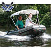 Сонцезахисний тент човен Kolibri (ДО-280СТ, КМ-260, КМ-280), білий, фото 3