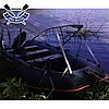 Солнцезащитный тент для лодки Kolibri (КМ-400DSL, КМ-450DSL), белый, фото 8