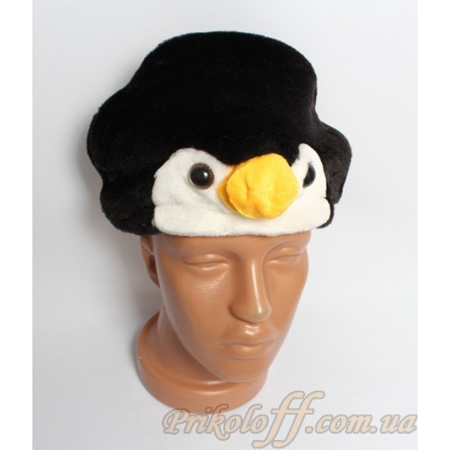 Капелюх-маска "Пінгвін", хутряний